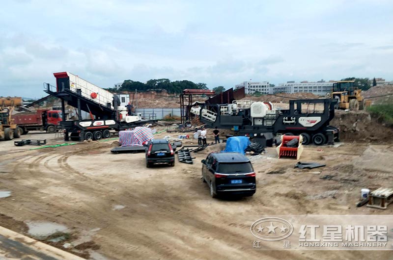 移動(dòng)顎破加移動(dòng)圓錐破是常見硬石料加工組合