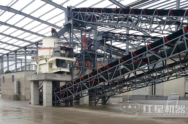 安徽全液壓圓錐破碎機制砂現(xiàn)場