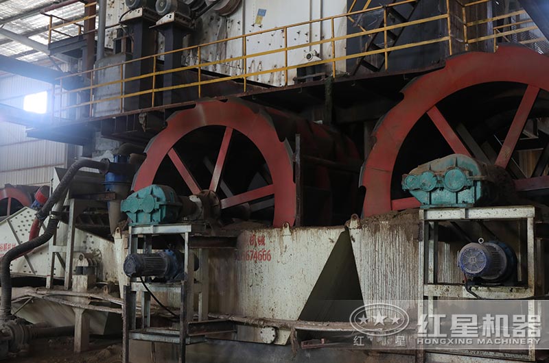 一小時160噸洗沙機現(xiàn)場