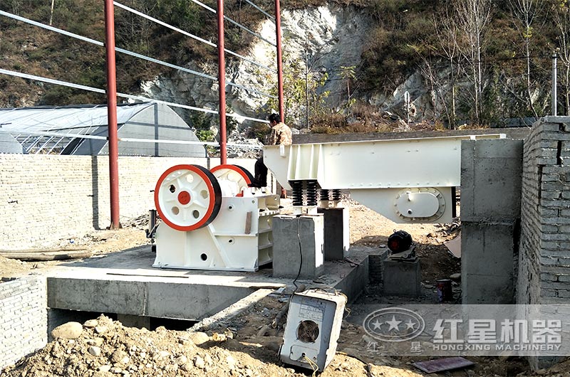 固定式69鄂破處理建筑垃圾現(xiàn)場