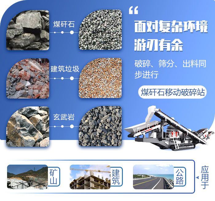 煤矸石移動(dòng)破碎站應(yīng)用范圍 煤矸石移動(dòng)破碎站應(yīng)用范圍