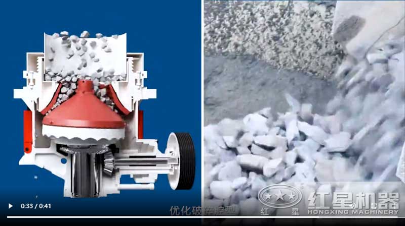 圓錐破進料范圍大