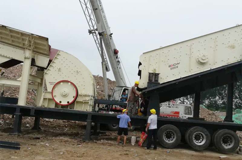 三合一移動式破碎機實拍 三合一移動式破碎機實拍