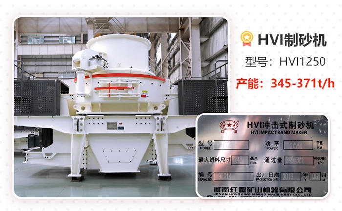 HVI制砂機型號參數(shù)