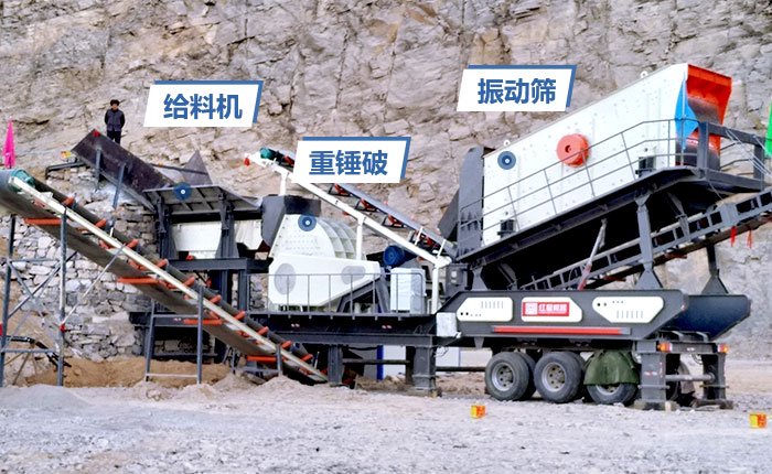 與重錘式磕石機(jī)搭配，成品粒型更加均勻