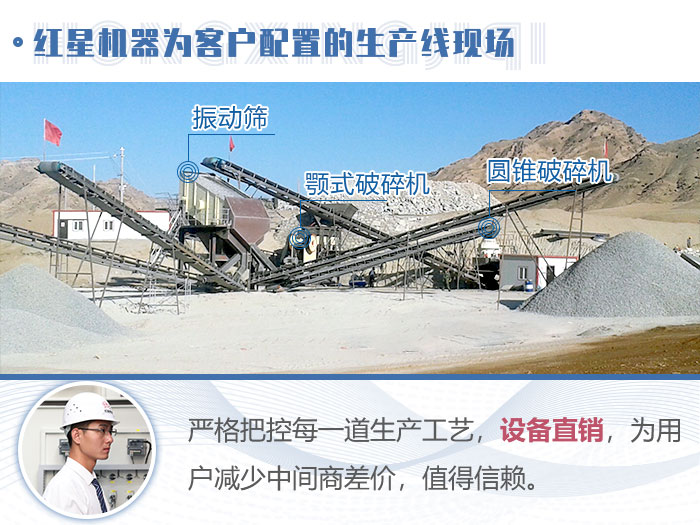 紅星為客戶配置的生產(chǎn)線現(xiàn)場