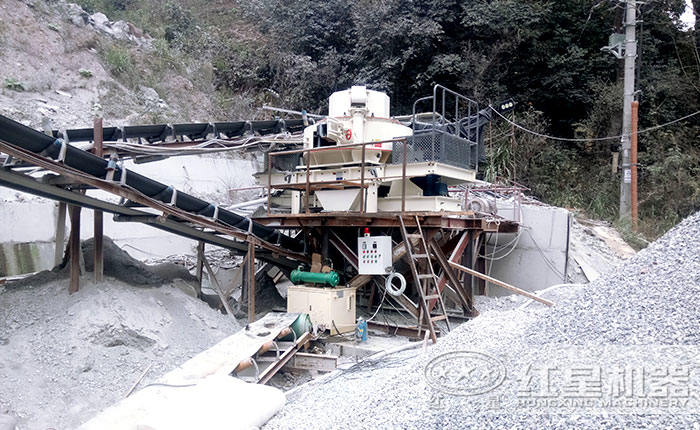 福建破碎制砂生產(chǎn)線現(xiàn)場