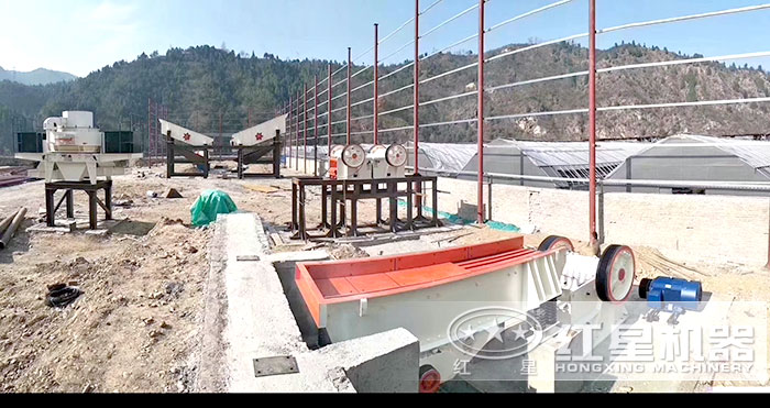 VSI7611制砂機制沙現(xiàn)場