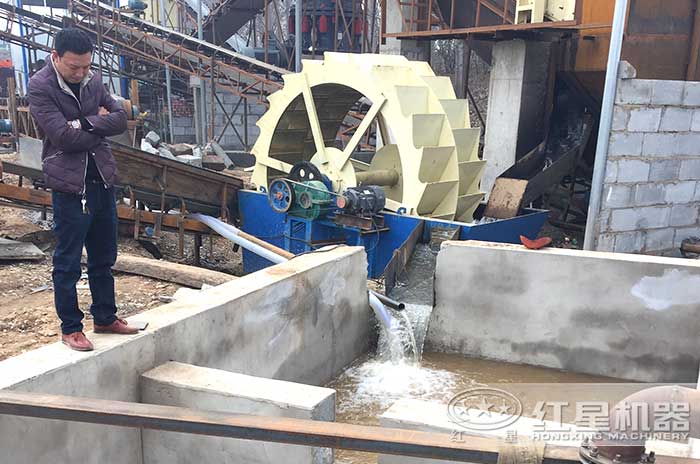 石子水洗設(shè)備現(xiàn)場