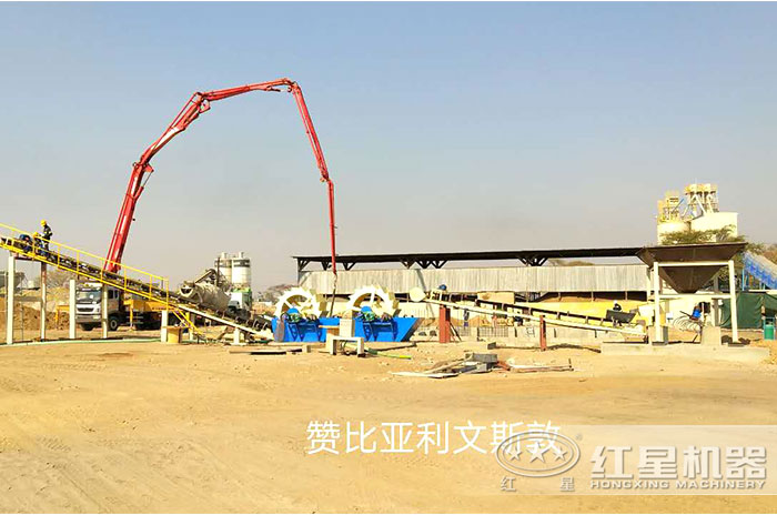 紅星機器為贊比亞客戶配置的生產(chǎn)線