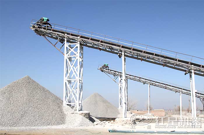 人工制砂生產(chǎn)線現(xiàn)場