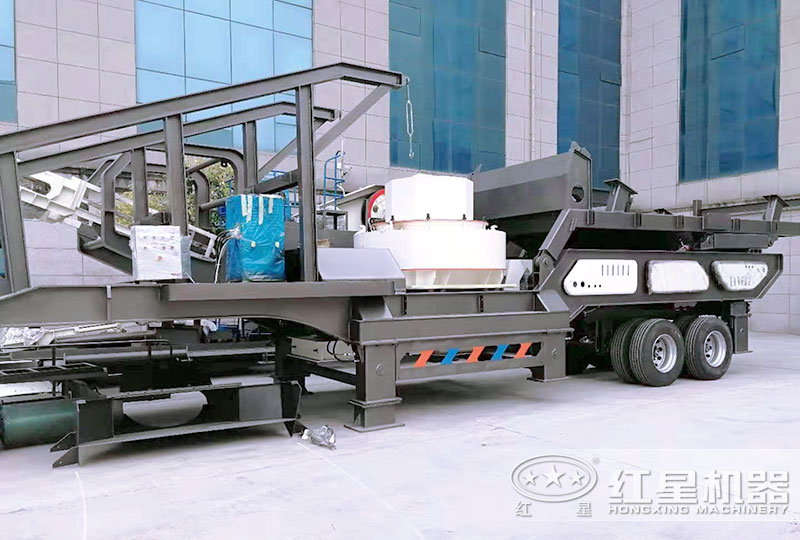 大型車載移動式粉石機搭載制砂機