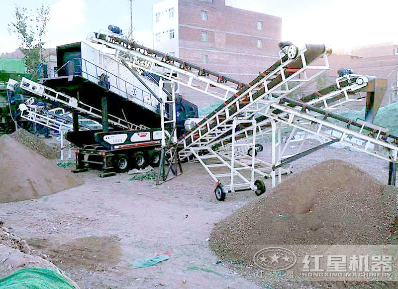 移動破碎機(jī)+反擊破碎機(jī)