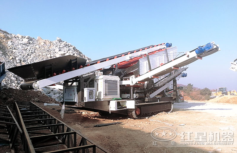 履帶大型移動破石機(jī)