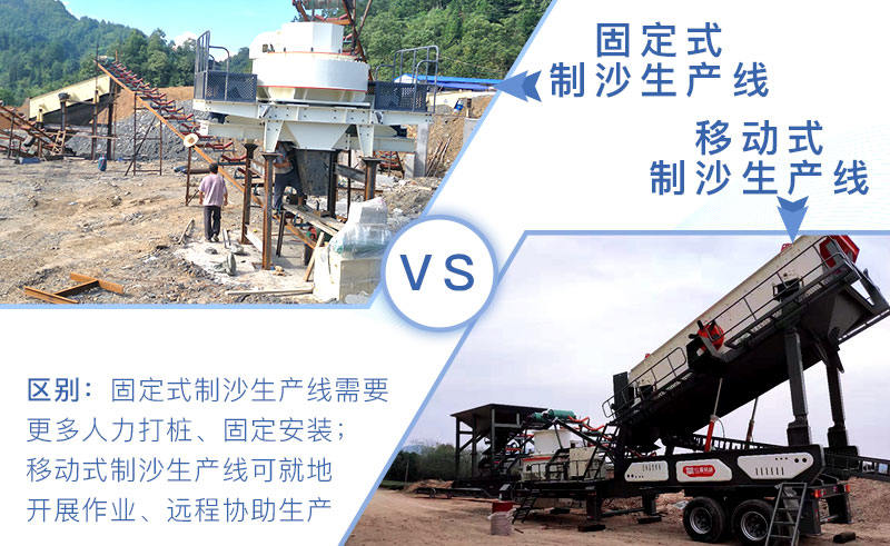 固定和移動(dòng)制沙生產(chǎn)線區(qū)別
