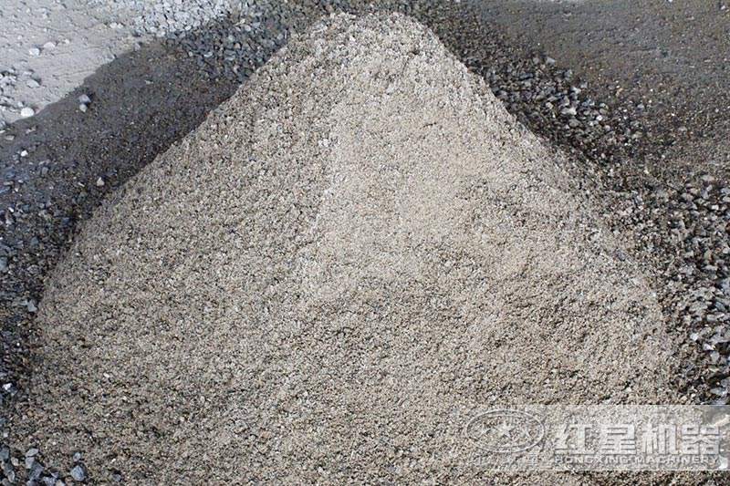 錘式破碎機(jī)出料成品