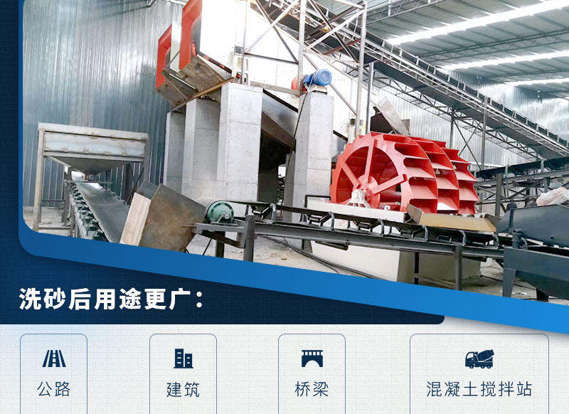 洗砂機(jī)提高沙子質(zhì)量，應(yīng)用廣