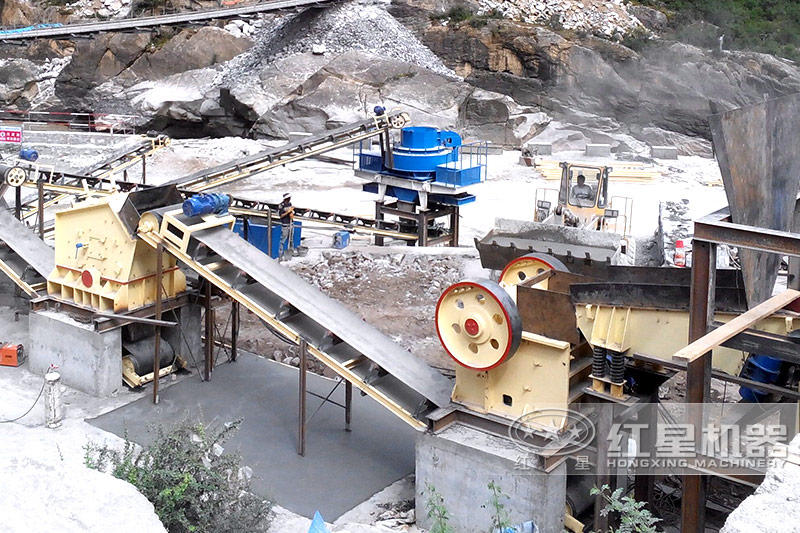 河北尾礦石生產(chǎn)案例現(xiàn)場