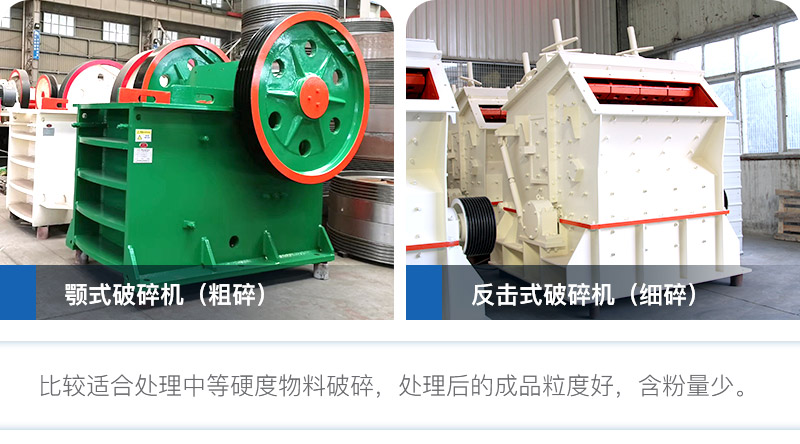 小型石頭粉碎機(jī)鄂破+反擊破