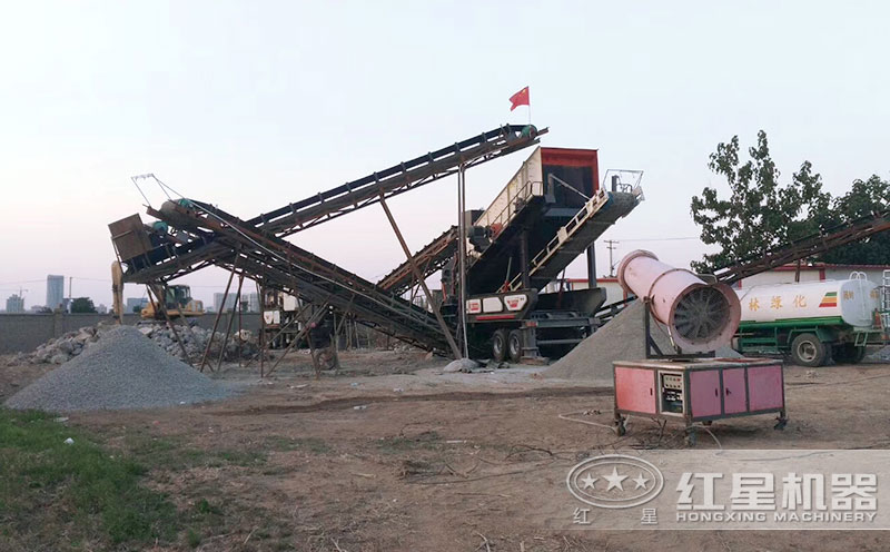 移動石頭粉碎成沙子生產(chǎn)線 移動石頭粉碎成沙子生產(chǎn)線