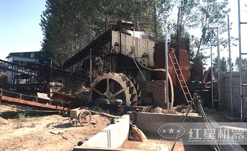 客戶洗沙現(xiàn)場