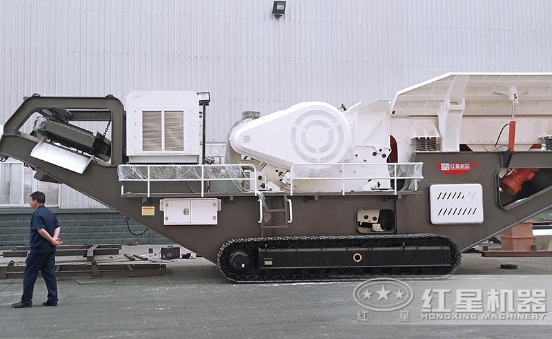 履帶式建筑垃圾破碎站可適合比較惡劣的場(chǎng)地