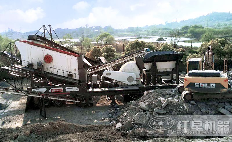 移動式煤矸石制砂生產(chǎn)線