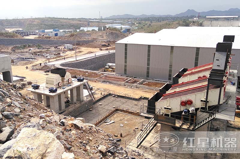 大型石料生產(chǎn)線現(xiàn)場