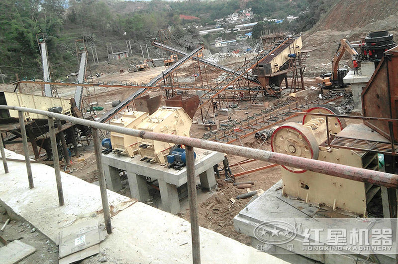 1315反擊破生產線安裝現(xiàn)場