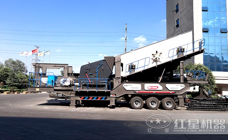 移動(dòng)反擊破碎機(jī)廠區(qū)圖 移動(dòng)反擊破碎機(jī)廠區(qū)圖