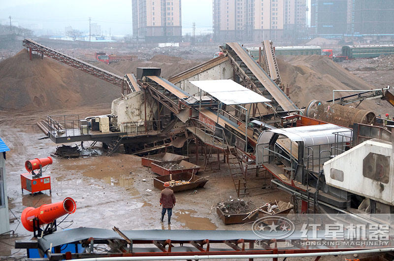 建筑垃圾處理現(xiàn)場圖