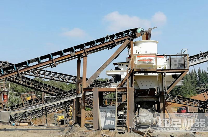 石頭制砂機(jī)生產(chǎn)現(xiàn)場圖