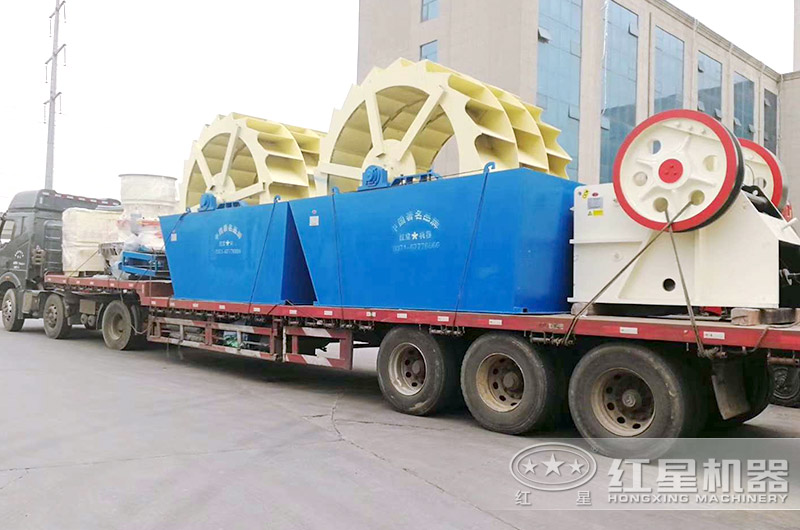 輪式洗砂機發(fā)貨圖