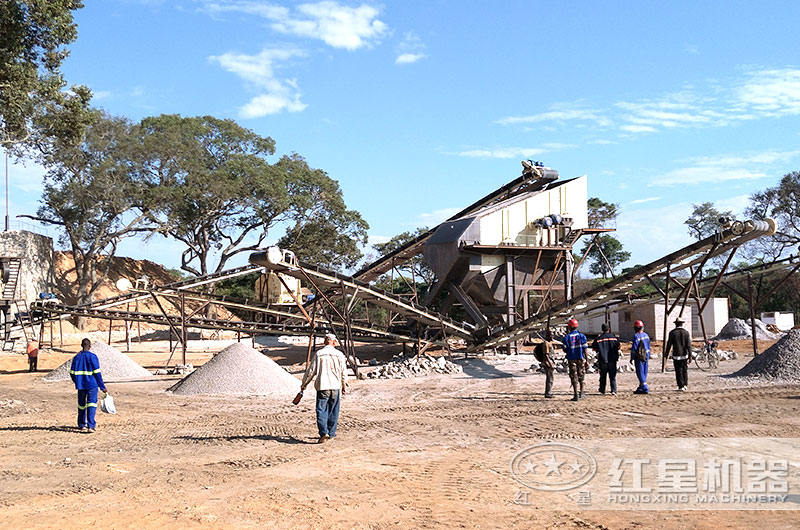 制砂廠現(xiàn)場