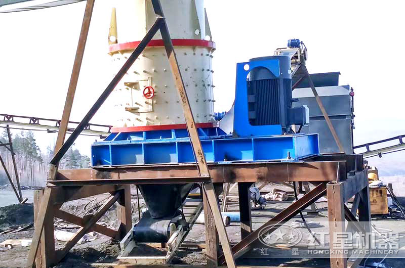 立軸制砂機(jī)現(xiàn)場