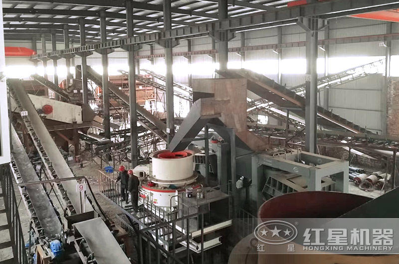 廣東制砂機生產(chǎn)線現(xiàn)場