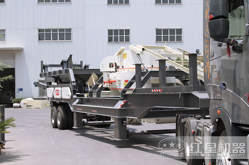 輪胎式粉碎沙一體機發(fā)貨