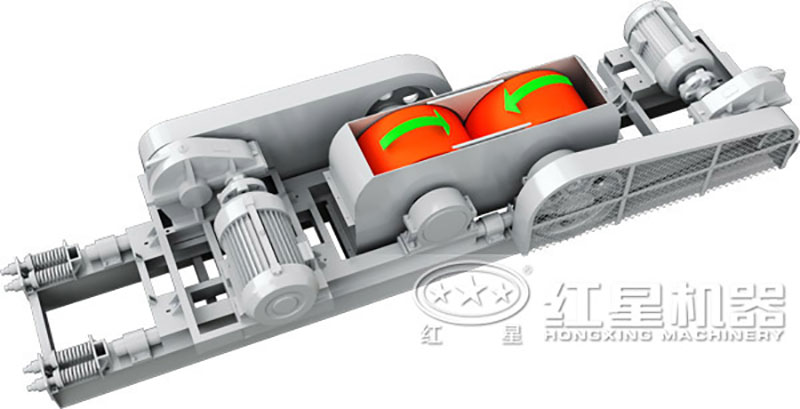 對輥式破碎機(jī)工作原理 對輥式破碎機(jī)工作原理