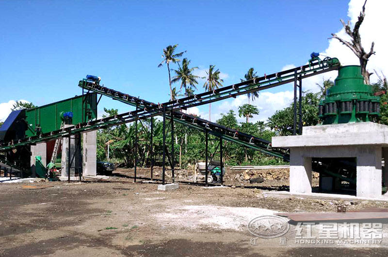 小型制沙現(xiàn)場