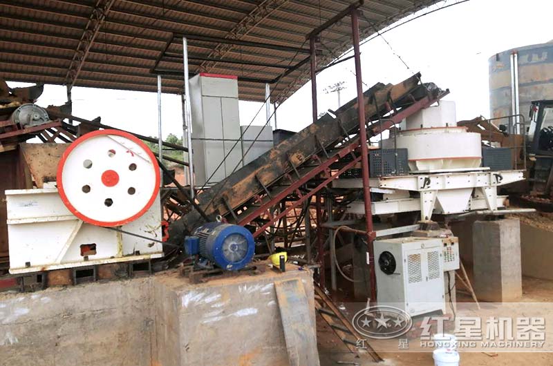 顎破+圓錐破+制砂機(jī)生產(chǎn)線