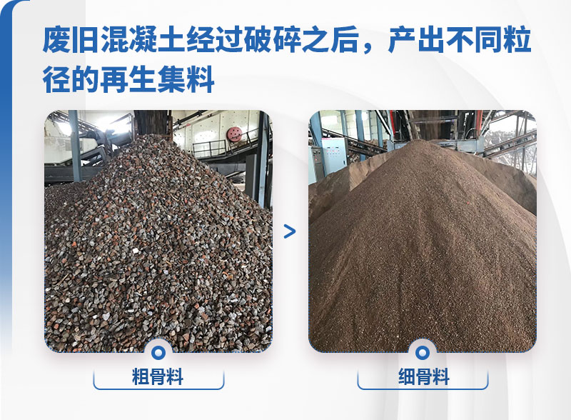 廢棄混凝土破碎后的成品骨料