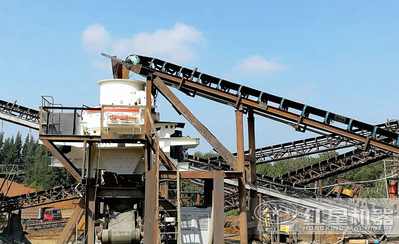 立式制砂機(jī)現(xiàn)場