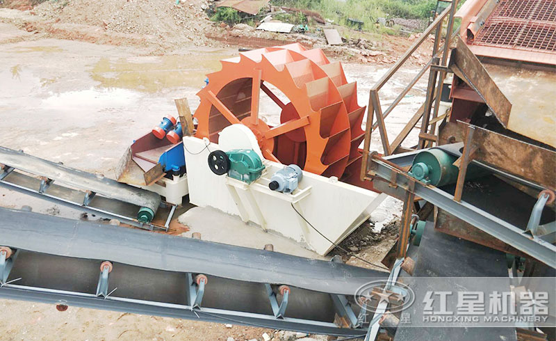 洗砂機現(xiàn)場