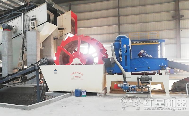 環(huán)保洗砂機(jī)現(xiàn)場