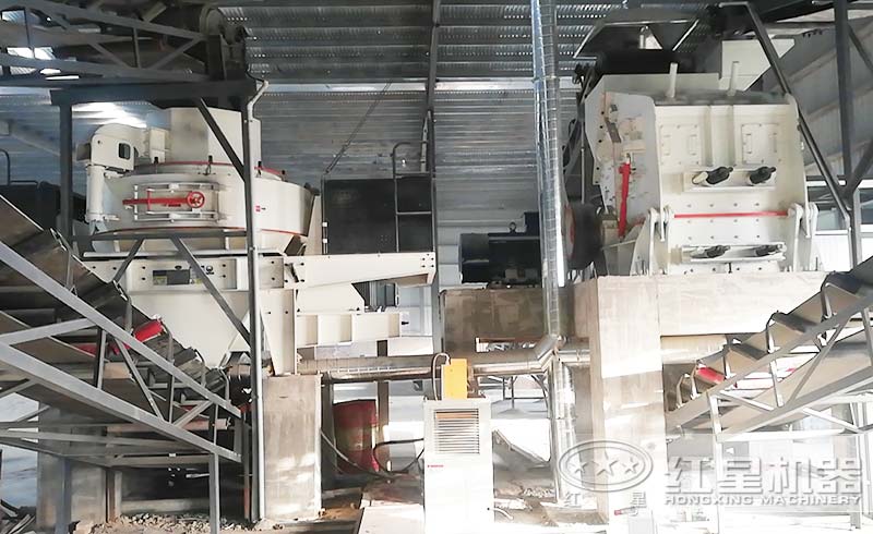 制砂機(jī)現(xiàn)場