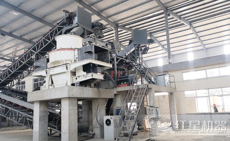 制砂機(jī)現(xiàn)場