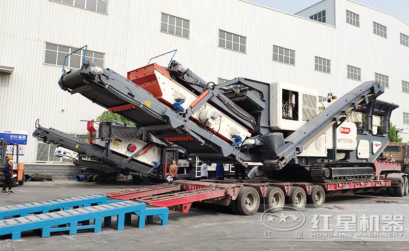 移動(dòng)砂石破碎機(jī)發(fā)貨