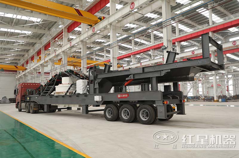 輪胎制砂機(jī)振動(dòng)篩移動(dòng)破碎站