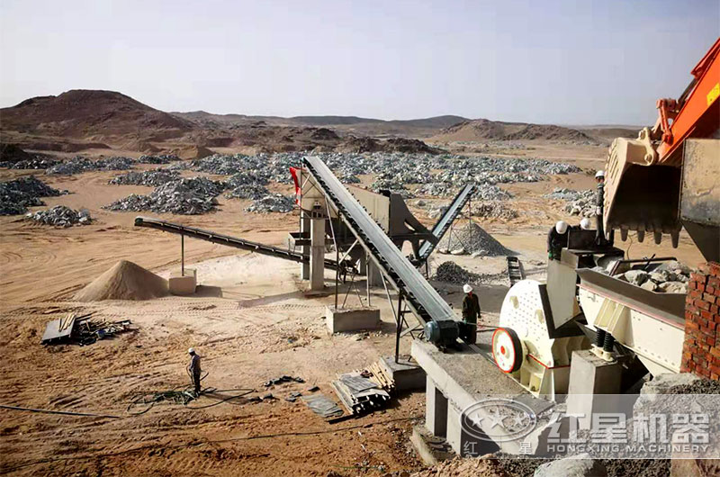 沙子生產(chǎn)線現(xiàn)場(chǎng)