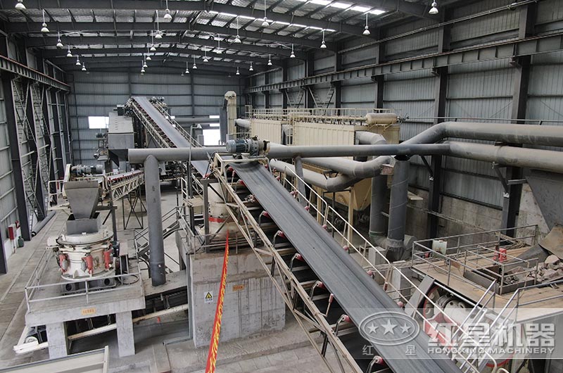 淮安大型固定式破碎機(jī)建筑垃圾處理現(xiàn)場